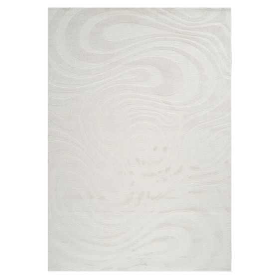 Tapis abstrait crème - ELA 21