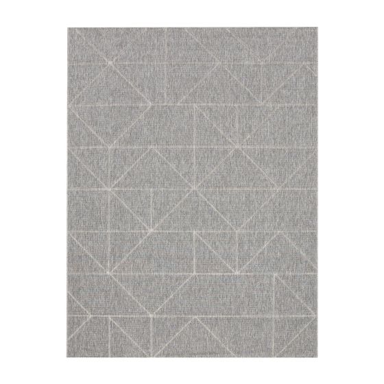 Tapis extérieur intérieur géométrique gris - BODRUM 26