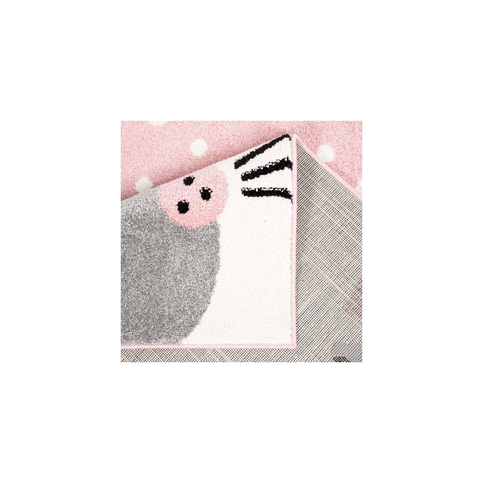 Tapis enfant Bubble lapin rose