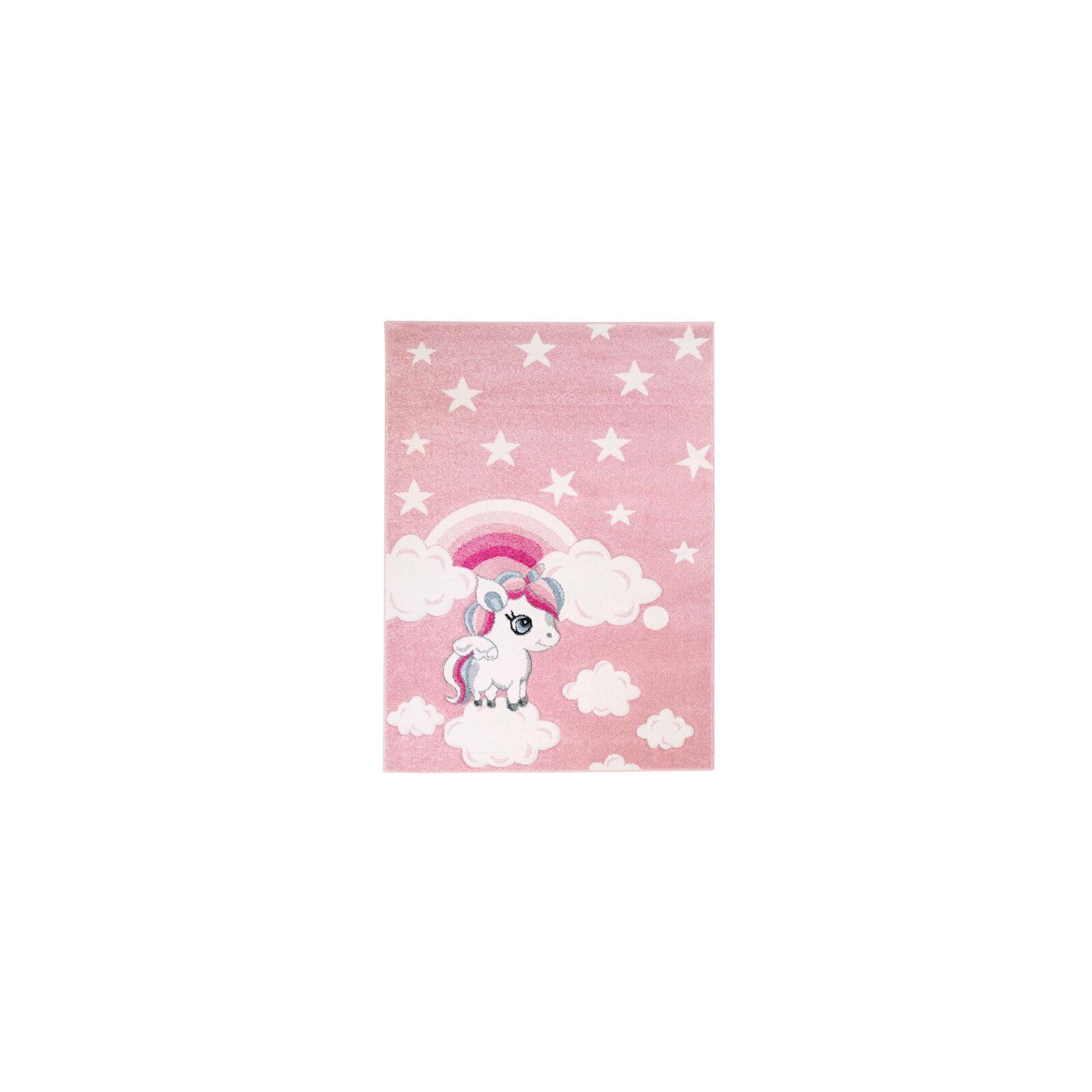 Tapis enfant Bueno licorne rose