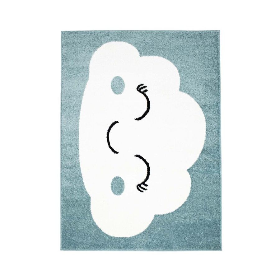 Tapis enfant Bubble nuage bleu