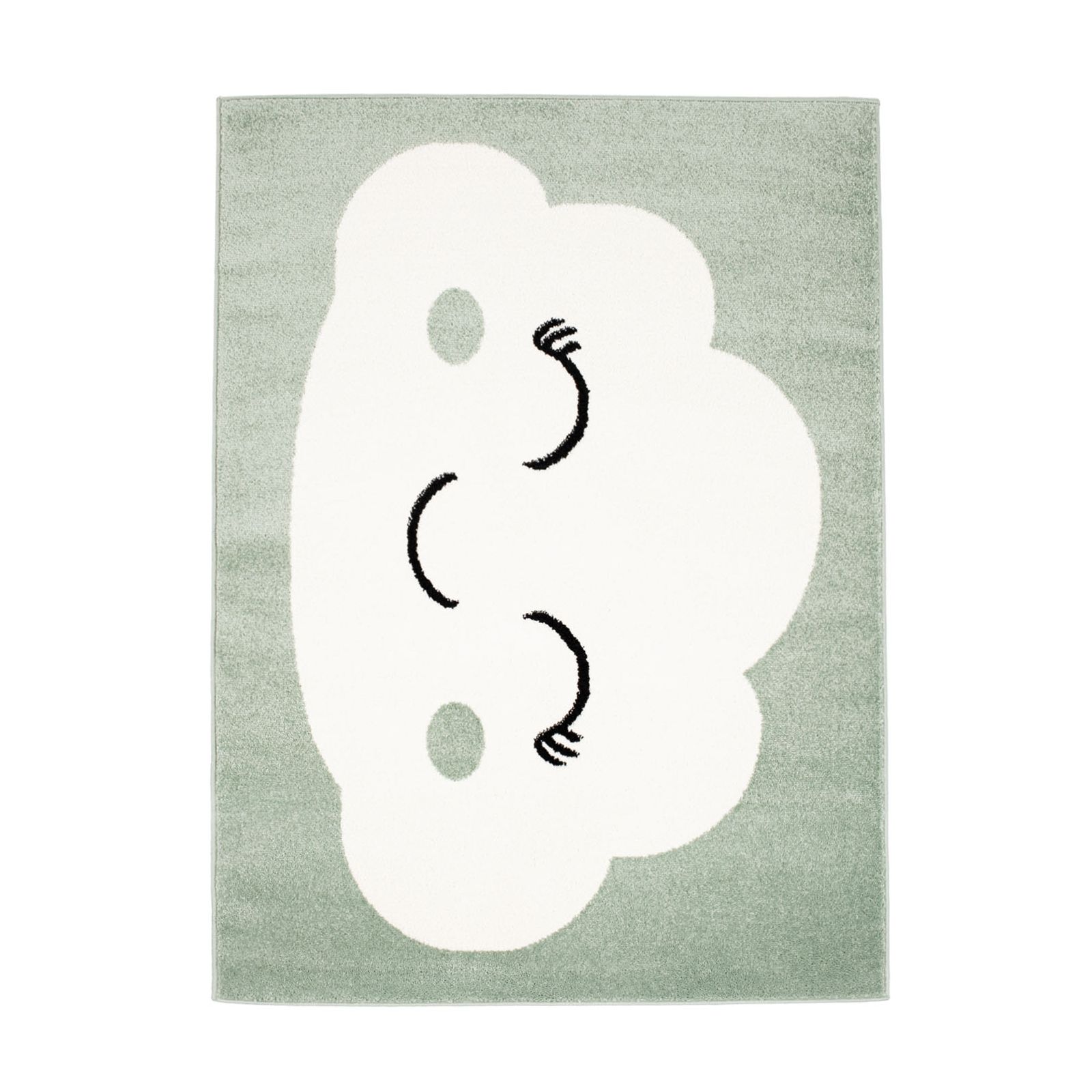 Tapis enfant Bubble nuage vert