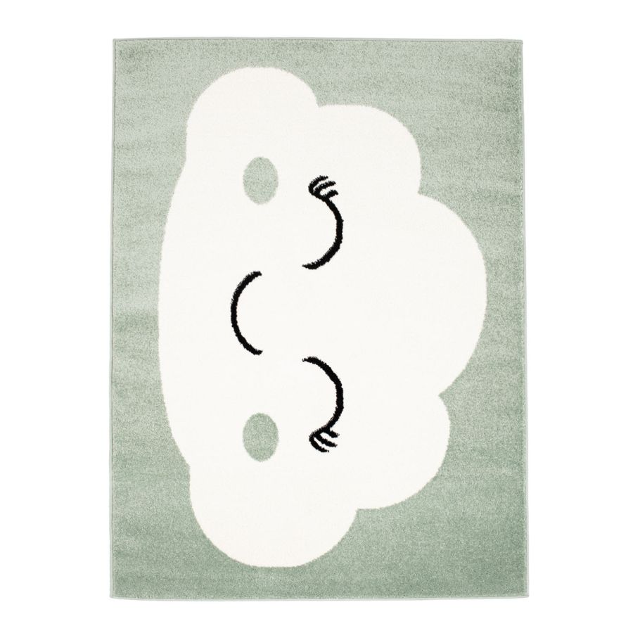 Tapis enfant Bubble nuage vert