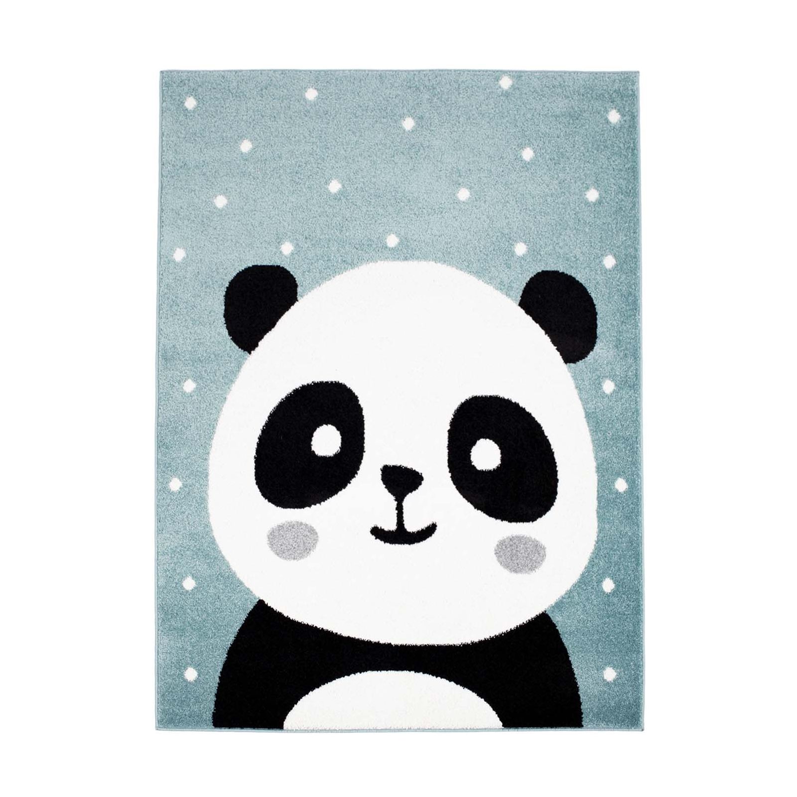 Tapis enfant Bubble panda bleu