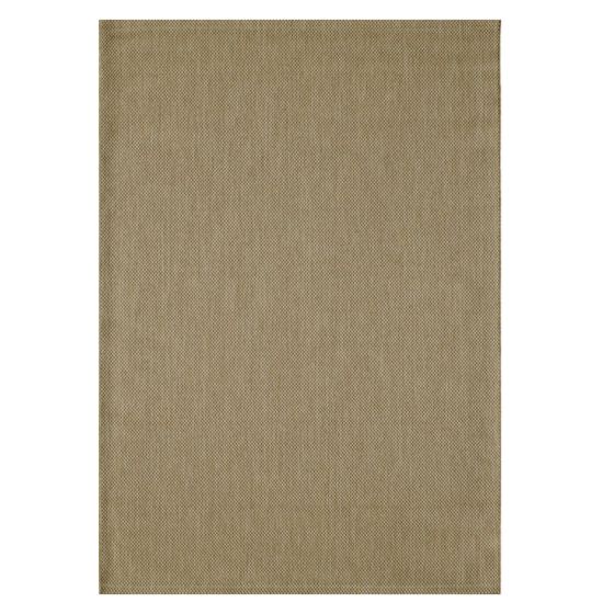 Tapis extérieur intérieur tissé uni camel - BAHAMAS