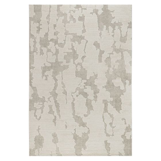 Tapis abstrait crème taupe MONACO 50