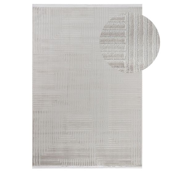 Tapis beige à franges MADRID 25