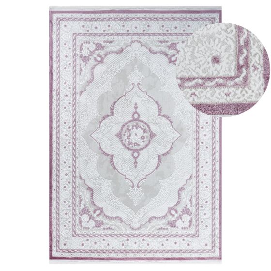 Tapis oriental crème rose MADRID 66